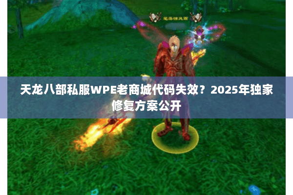 天龙八部私服WPE老商城代码失效？2025年独家修复方案公开
