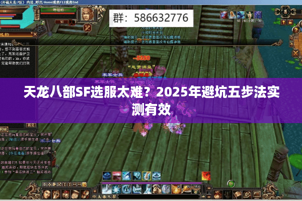 天龙八部SF选服太难？2025年避坑五步法实测有效